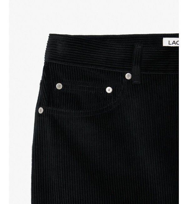 LACOSTE「ルーズフィットストレート 5ポケットコーデュロイパンツ」|チノ|