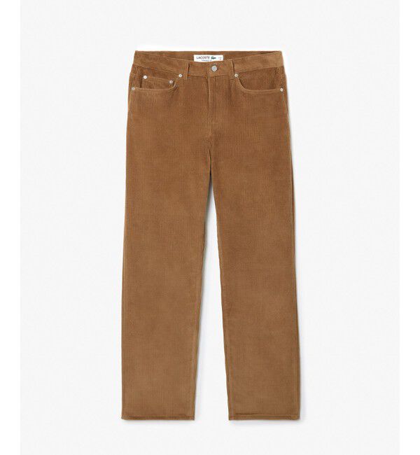 LACOSTE「ルーズフィットストレート 5ポケットコーデュロイパンツ」|チノ|