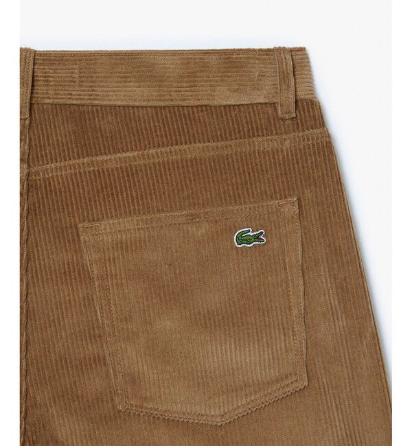 LACOSTE「ルーズフィットストレート 5ポケットコーデュロイパンツ」|チノ|