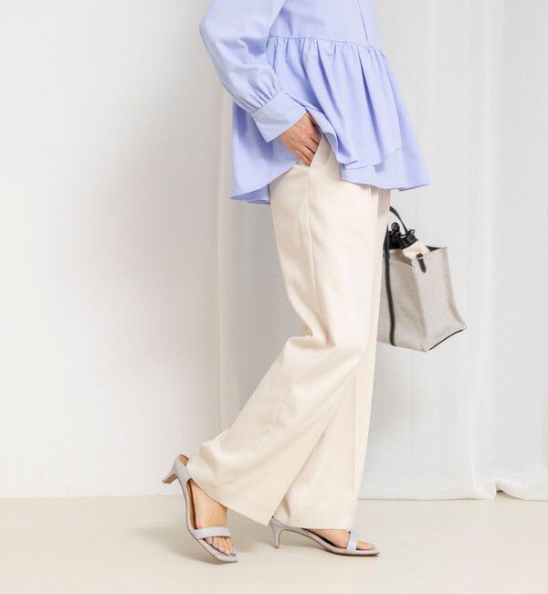 NOLLEY'S「《セットアップ対応》ウォッシャブルジョーゼットタックパンツ」|その他|