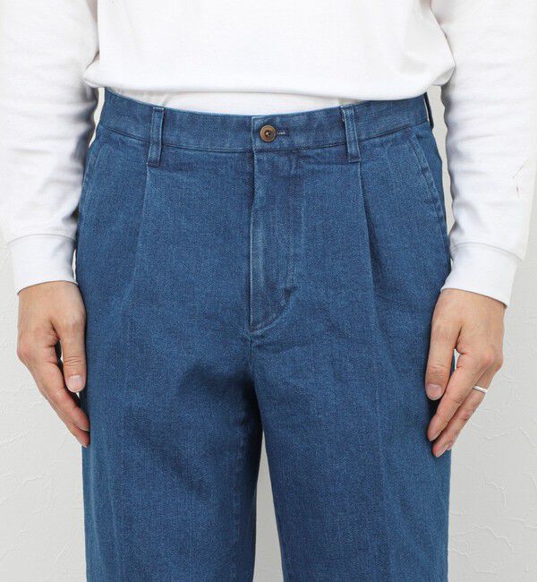 NOLLEY'S goodman「デニムストレッチ ワイドジャスト丈PT 26SS」|デニム|