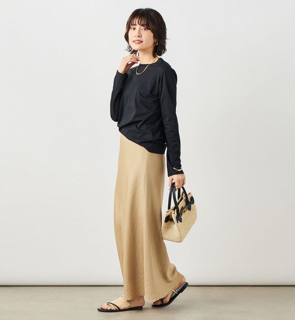 NOLLEY'S「ウォッシャブル綿ナイロンシアーロンＴ」|Tシャツ・カットソー|