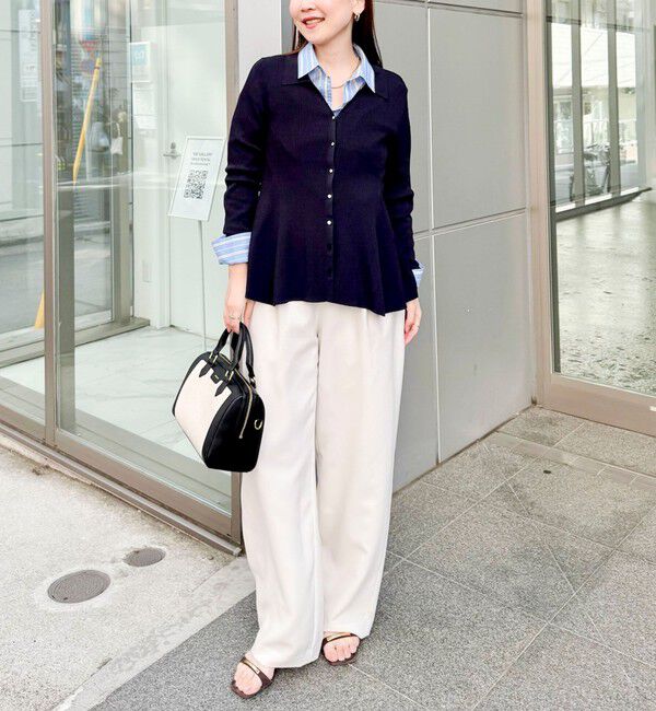 NOLLEY'S sophi「NEW morisachi《セットアップ対応》ウォッシャブルストレッチツイルイージーワイドパンツ」|その他|