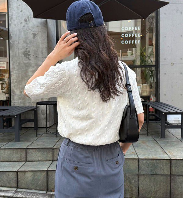 fredy emue「FR刺繍ケーブル柄ポケ付きプルオーバー」|ニット・セーター|