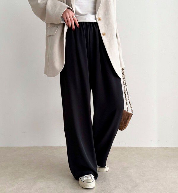 fredy emue「【ラクなのにきちんと見え】シャラリツイル イージーパンツ」|チノ|