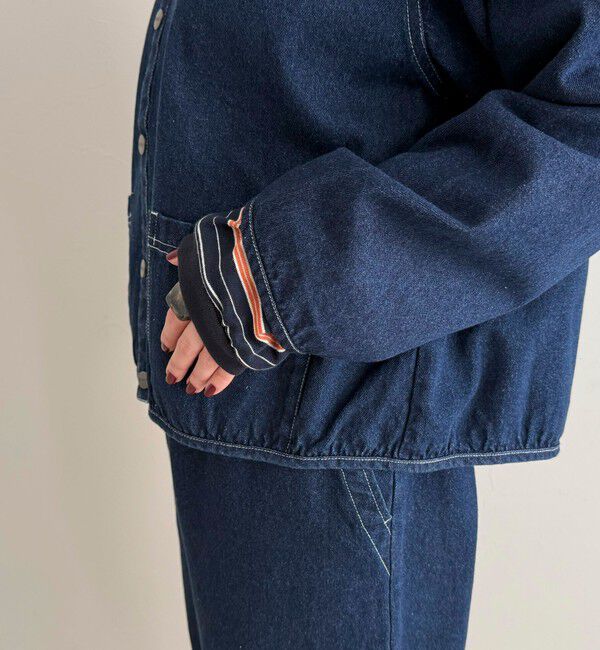 fredy emue「【GEVACO/ゲバコ】ノーカラーデニムジャケット」|デニムジャケット|