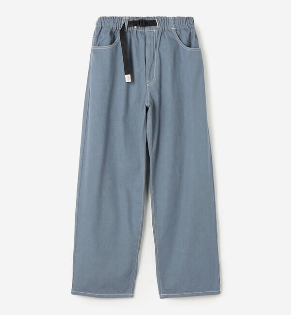 DANTON「DANTON | カラーデニム ベルトイージーパンツ MEN」|デニム|BLUE