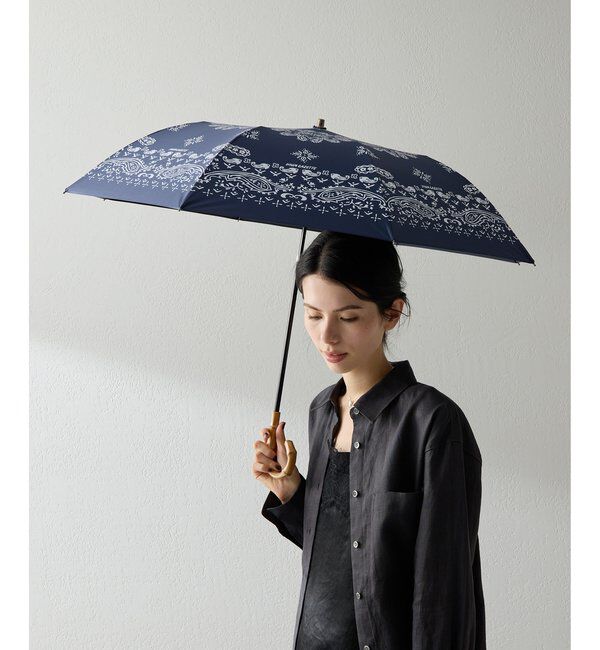  「バンダナ柄傘」|その他|ネイビー