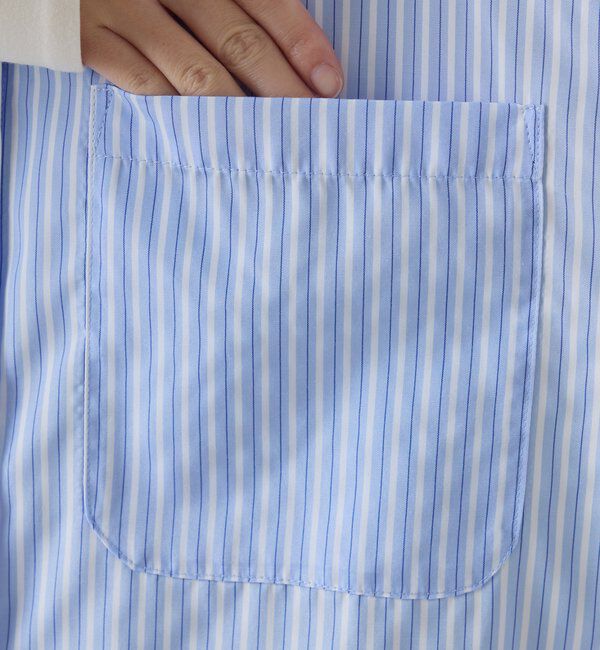  「【冬から着れる】ポンチドッキングシャツ」|シャツ・ブラウス|