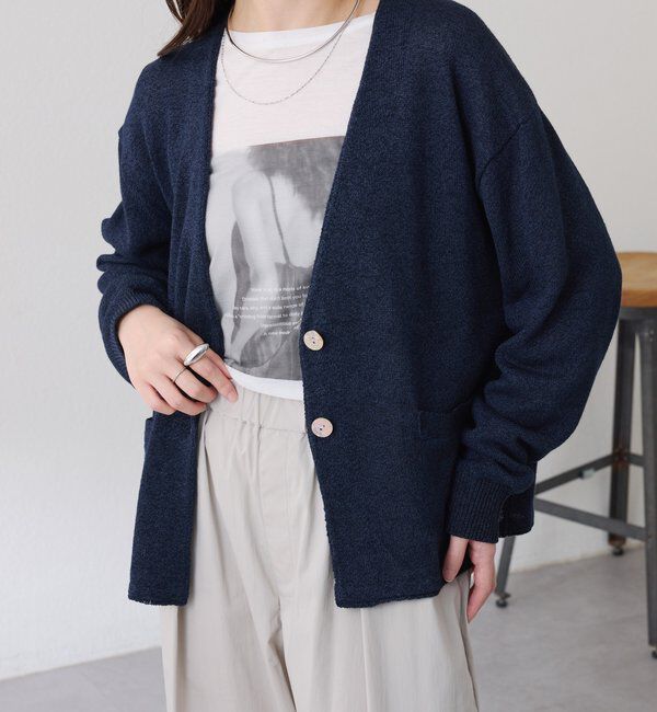  「コットン混カーディガン」|ニット・セーター|