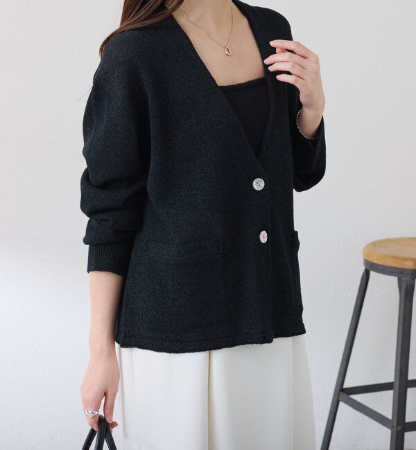  「コットン混カーディガン」|ニット・セーター|