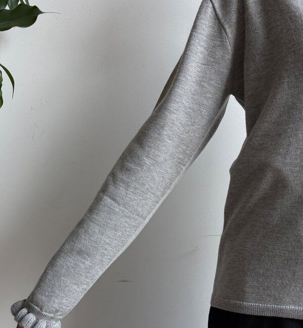  「【WEB限定】ニットフリルカーディガン」|カーディガン|