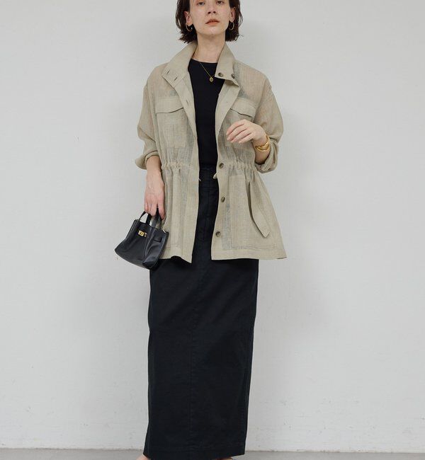  「【CHIKAコラボサイズ】チノストレッチスカート」|スカート|