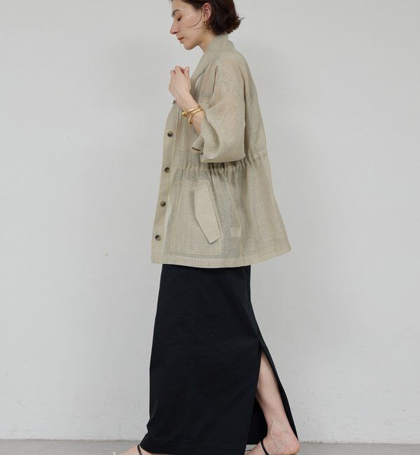  「【CHIKAコラボサイズ】チノストレッチスカート」|スカート|