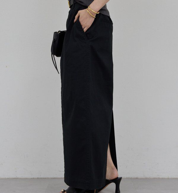  「【CHIKAコラボサイズ】チノストレッチスカート」|スカート|