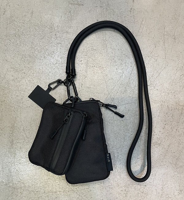 ABAHOUSE「【NoiR / ノアール】撥水加工 ロープショルダー スマホ マルチポーチ Tr」|ショルダー・メッセンジャー|ブラック系その他2