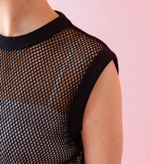 Rouge vif「【JOHNBULL/ジョンブル】メッシュノースリーブトップス / タンクトップ」|Tシャツ・カットソー|