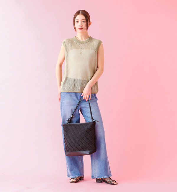 Rouge vif「【JOHNBULL/ジョンブル】メッシュノースリーブトップス / タンクトップ」|Tシャツ・カットソー|