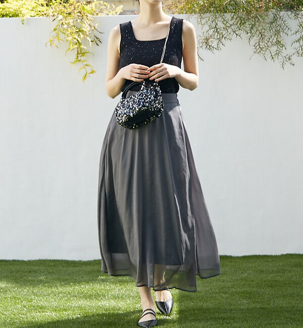 abahouse mavie「シアーフレアースカート」|スカート|