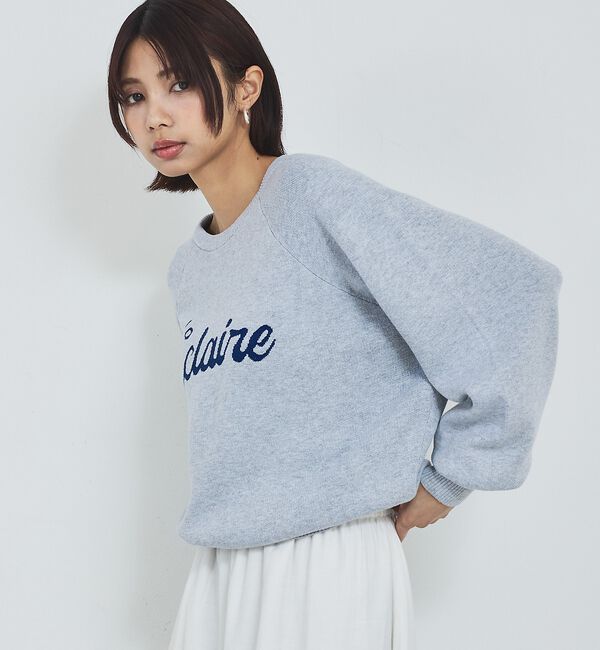 abahouse mavie「【新色追加】ロゴジャガードニット」|ニット・セーター|