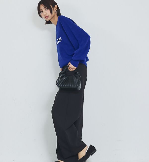 abahouse mavie「【新色追加】ロゴジャガードニット」|ニット・セーター|