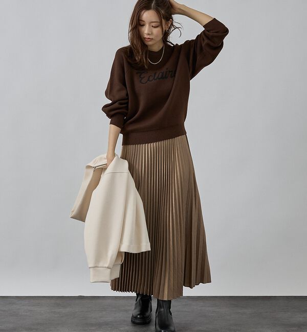 abahouse mavie「【新色追加】ロゴジャガードニット」|ニット・セーター|