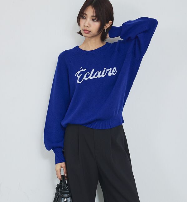 abahouse mavie「【新色追加】ロゴジャガードニット」|ニット・セーター|