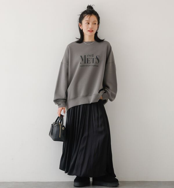 abahouse mavie「ヴィンテージサテンギャザースカート」|スカート|