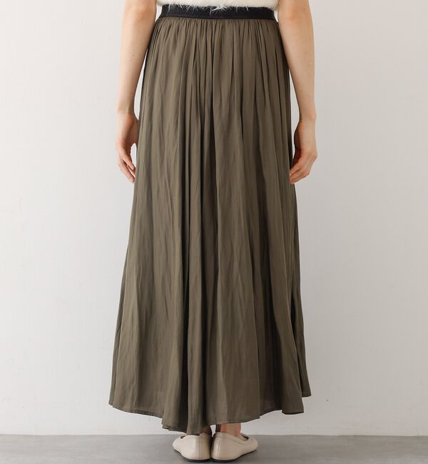 abahouse mavie「ヴィンテージサテンギャザースカート」|スカート|