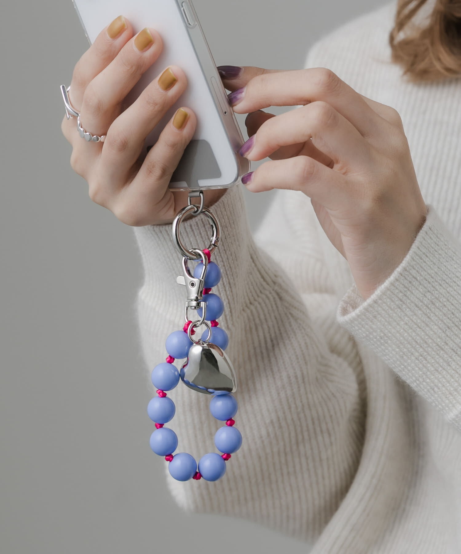 SMELLY「カラーボールミニミラーキーチェーン」|チャーム・キーホルダー|