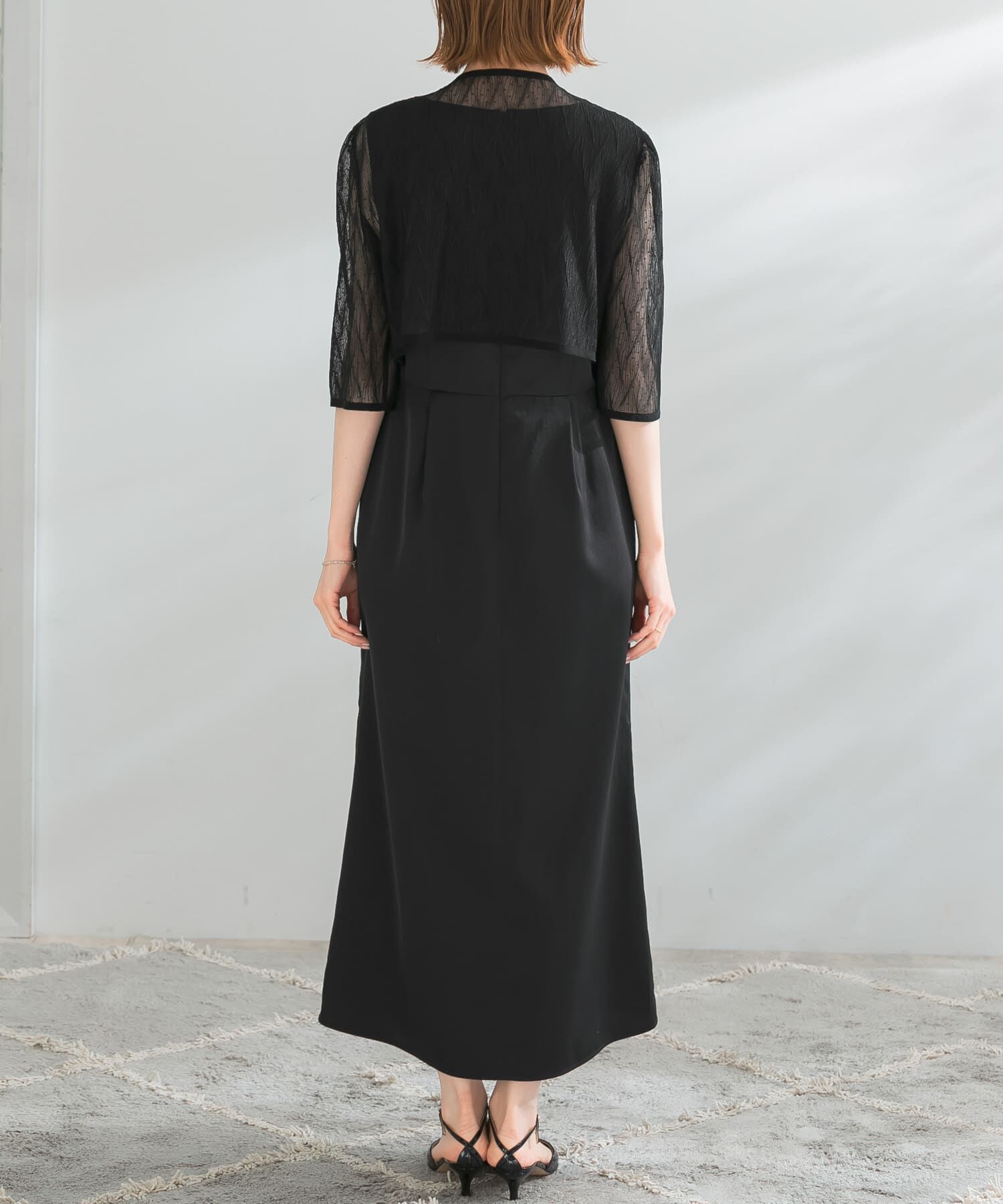 URBAN RESEARCH ROSSO「kaene　ボレロレイヤードドレス」|ワンピース|