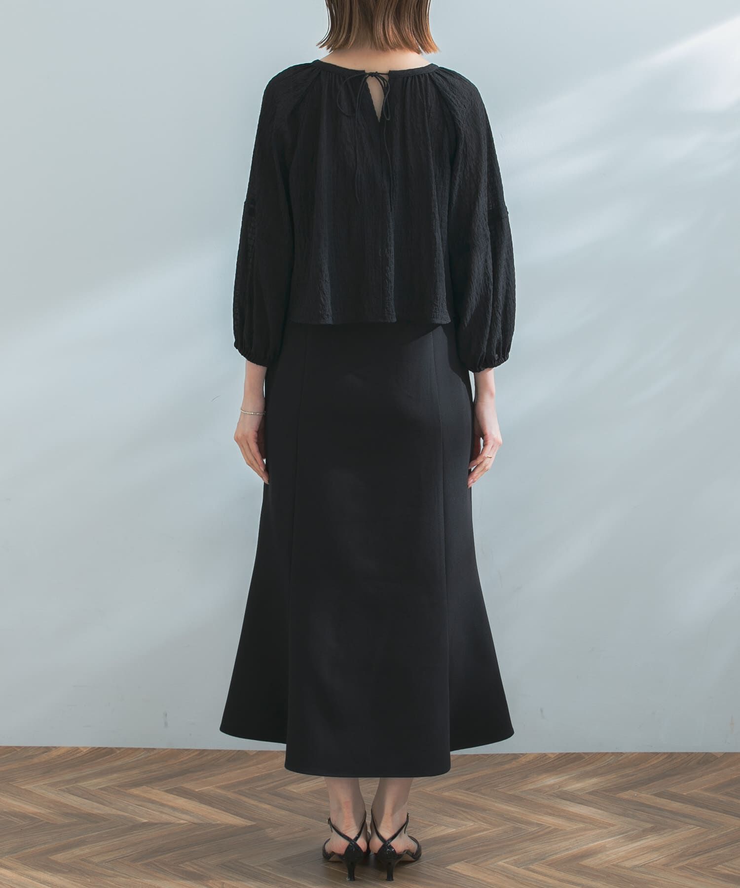 URBAN RESEARCH ROSSO「ブラウス&times;キャミセットワンピース」|ワンピース|