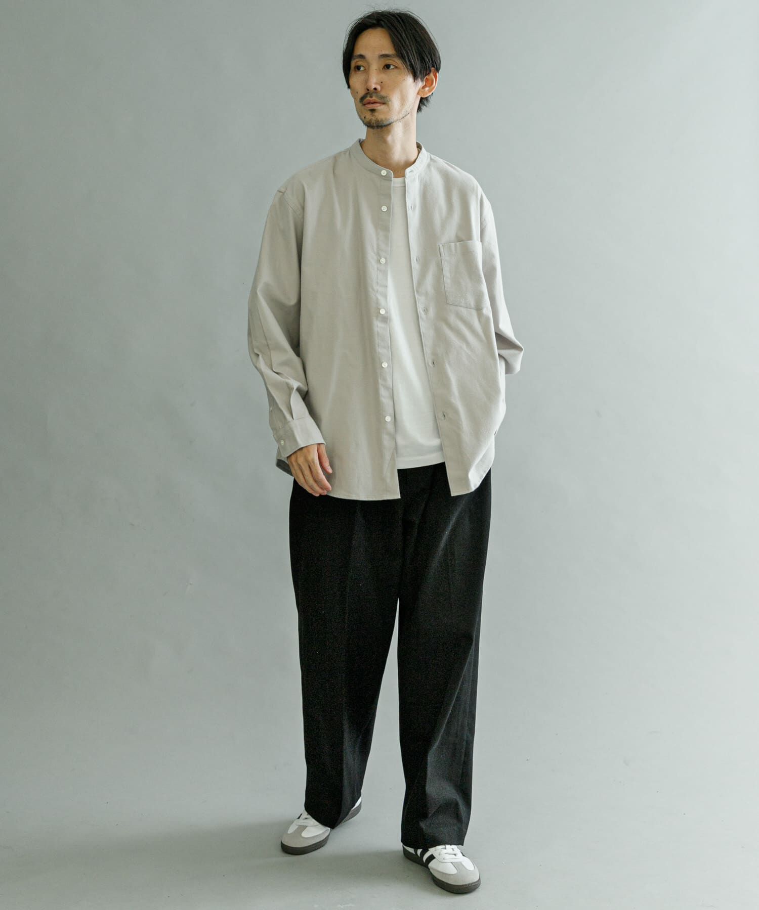 URBAN RESEARCH「『UR TECH』バンドカラーシャツ」|シャツ・ブラウス|