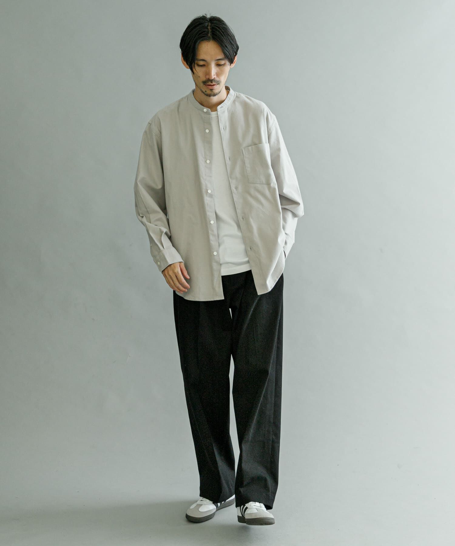 URBAN RESEARCH「『UR TECH』バンドカラーシャツ」|シャツ・ブラウス|