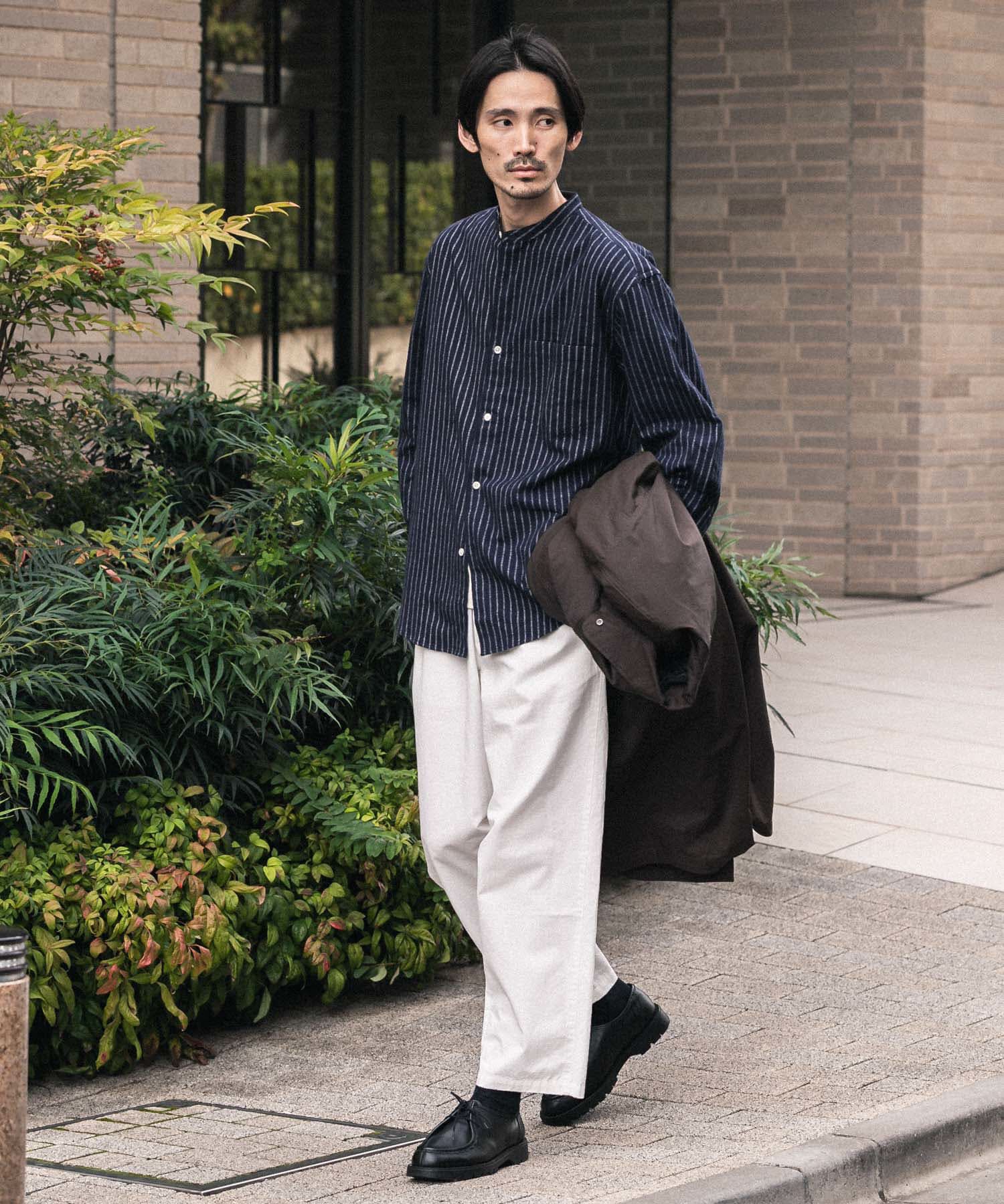 URBAN RESEARCH「『UR TECH』バンドカラーシャツ」|シャツ・ブラウス|