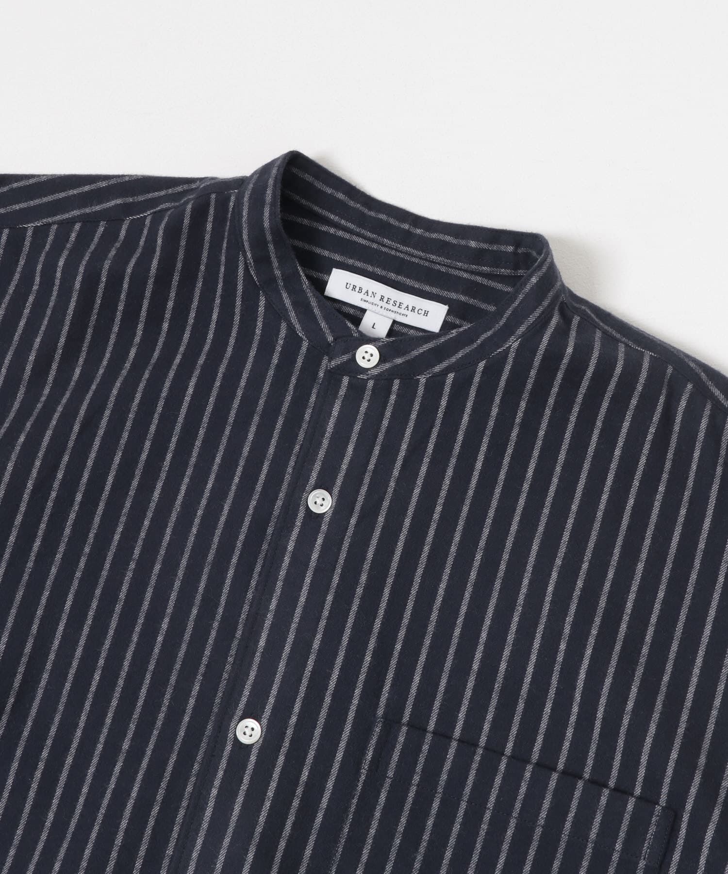 URBAN RESEARCH「『UR TECH』バンドカラーシャツ」|シャツ・ブラウス|