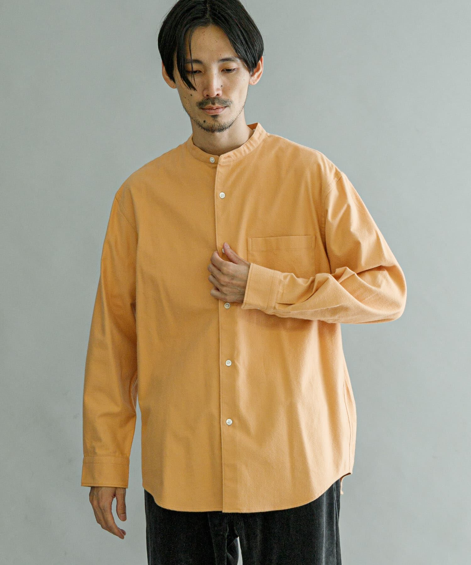 URBAN RESEARCH「『UR TECH』バンドカラーシャツ」|シャツ・ブラウス|