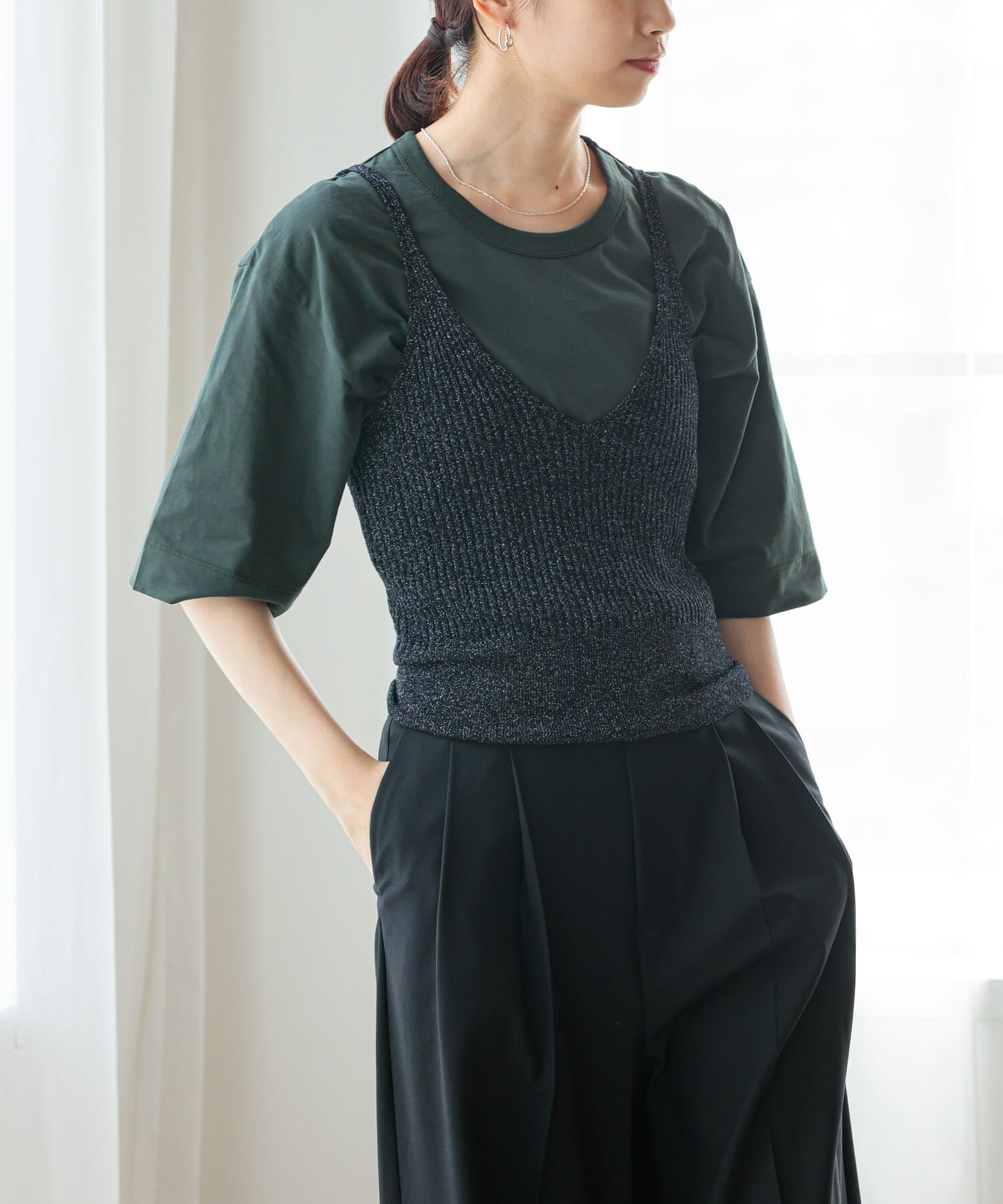 URBAN RESEARCH「ニットキャミソール」|キャミソール|