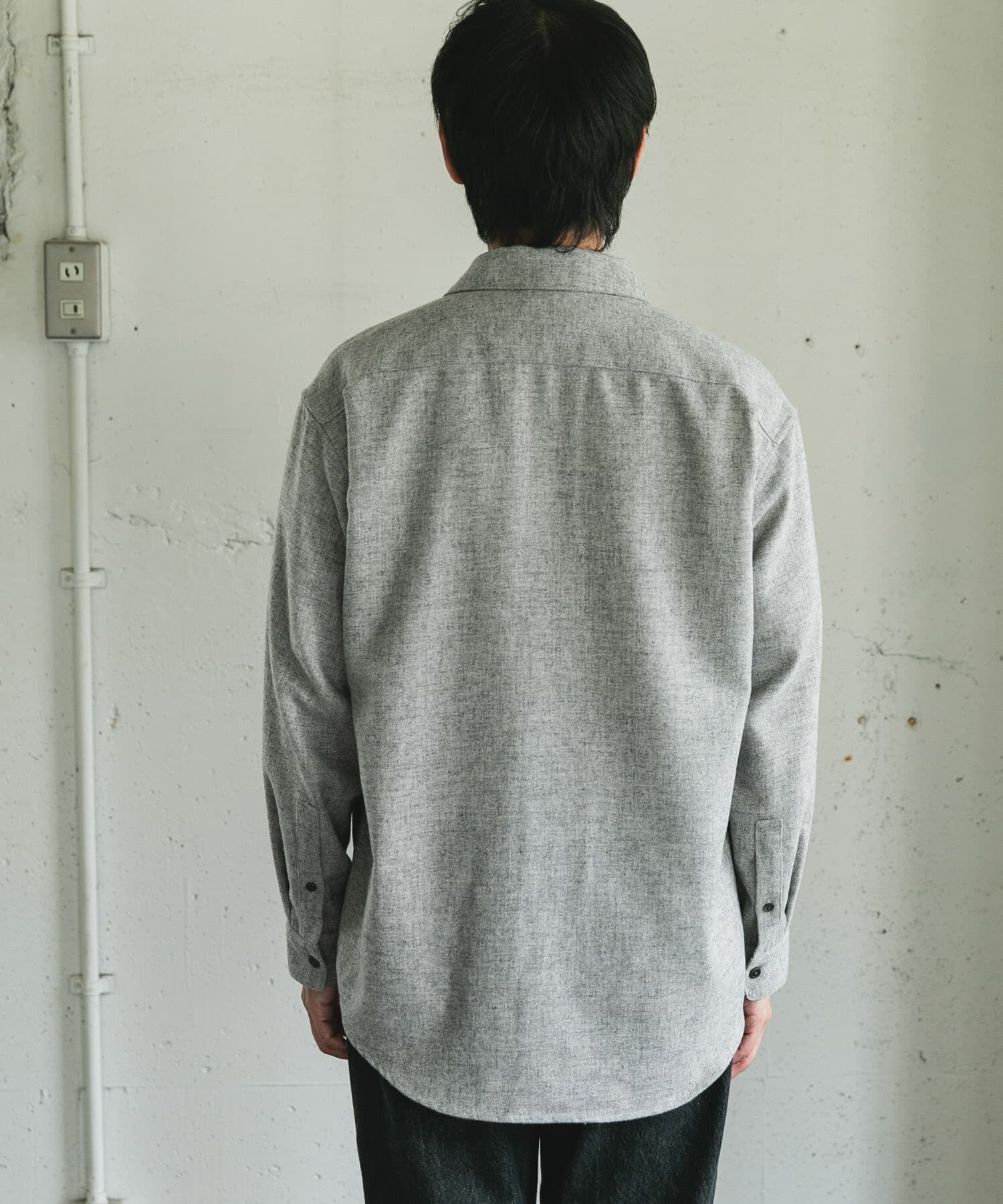 URBAN RESEARCH DOORS「フラノレギュラーカラーシャツ」|シャツ・ブラウス|