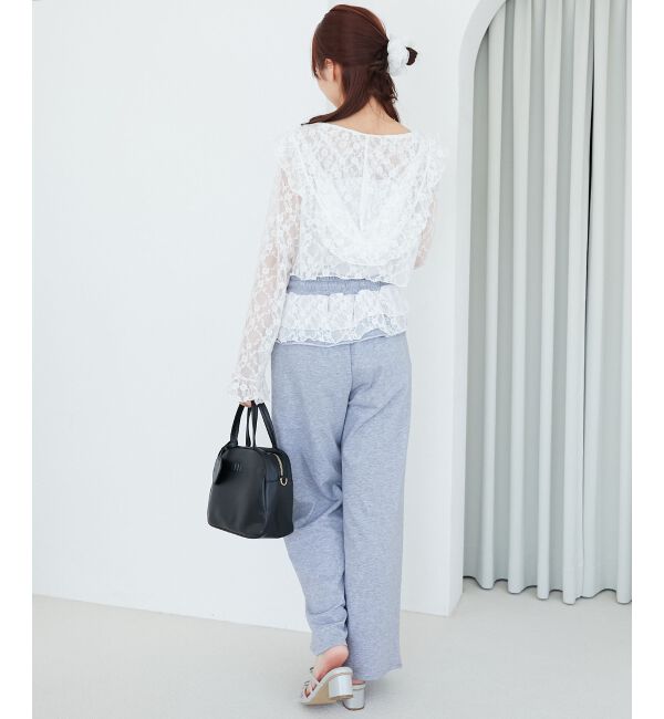  「フード付きフリルカーデ」|カーディガン|