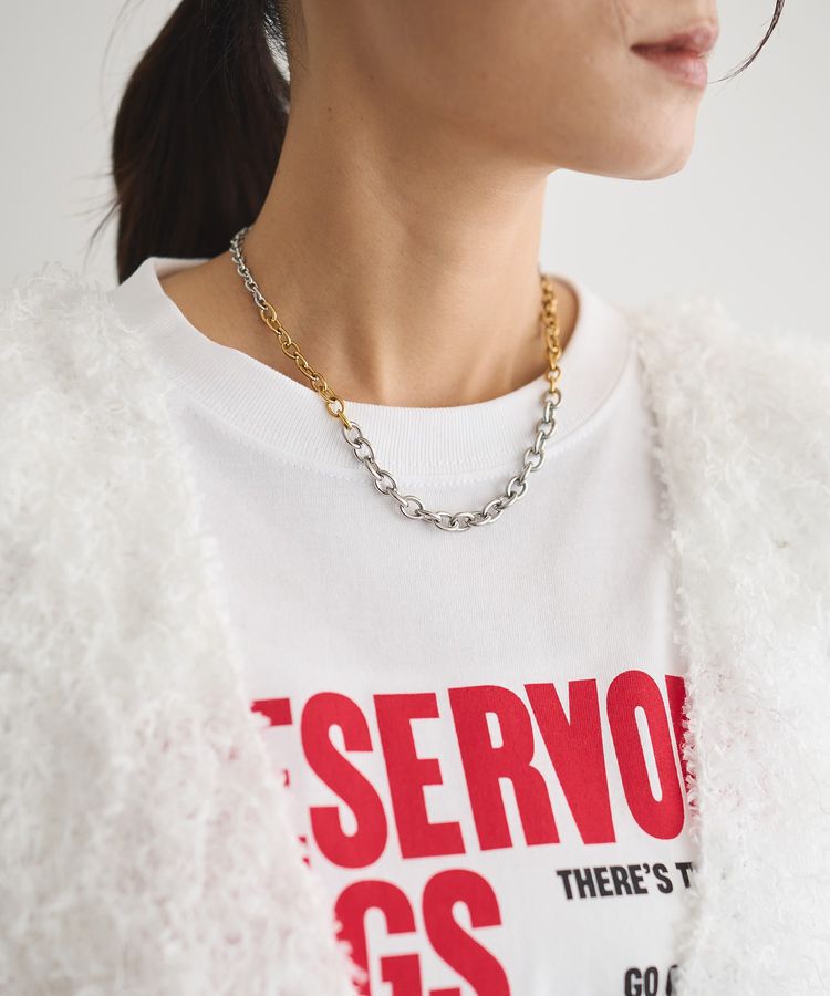 GARAGE OF GOOD CLOTHING「STAINLESSミックスチェーンショートネックレス」|ネックレス|