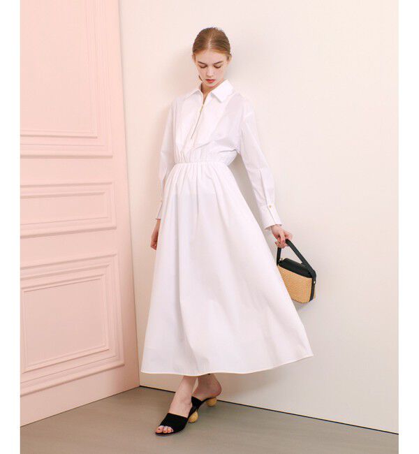 LOULOU WILLOUGHBY「【LOULOU WILLOUGHBY】ボリュームギャザーシャツワンピース」|ワンピース|