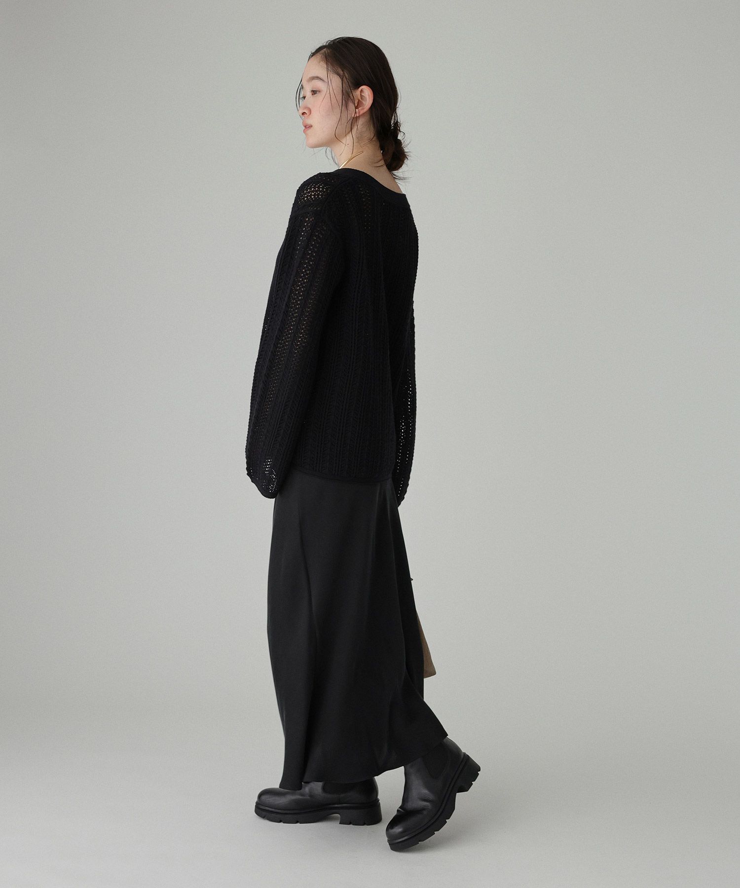 BABYLONE「フィブリルサテンスカート」|スカート|