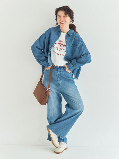 Samansa Mos2「デニムストレートパンツ」|その他|