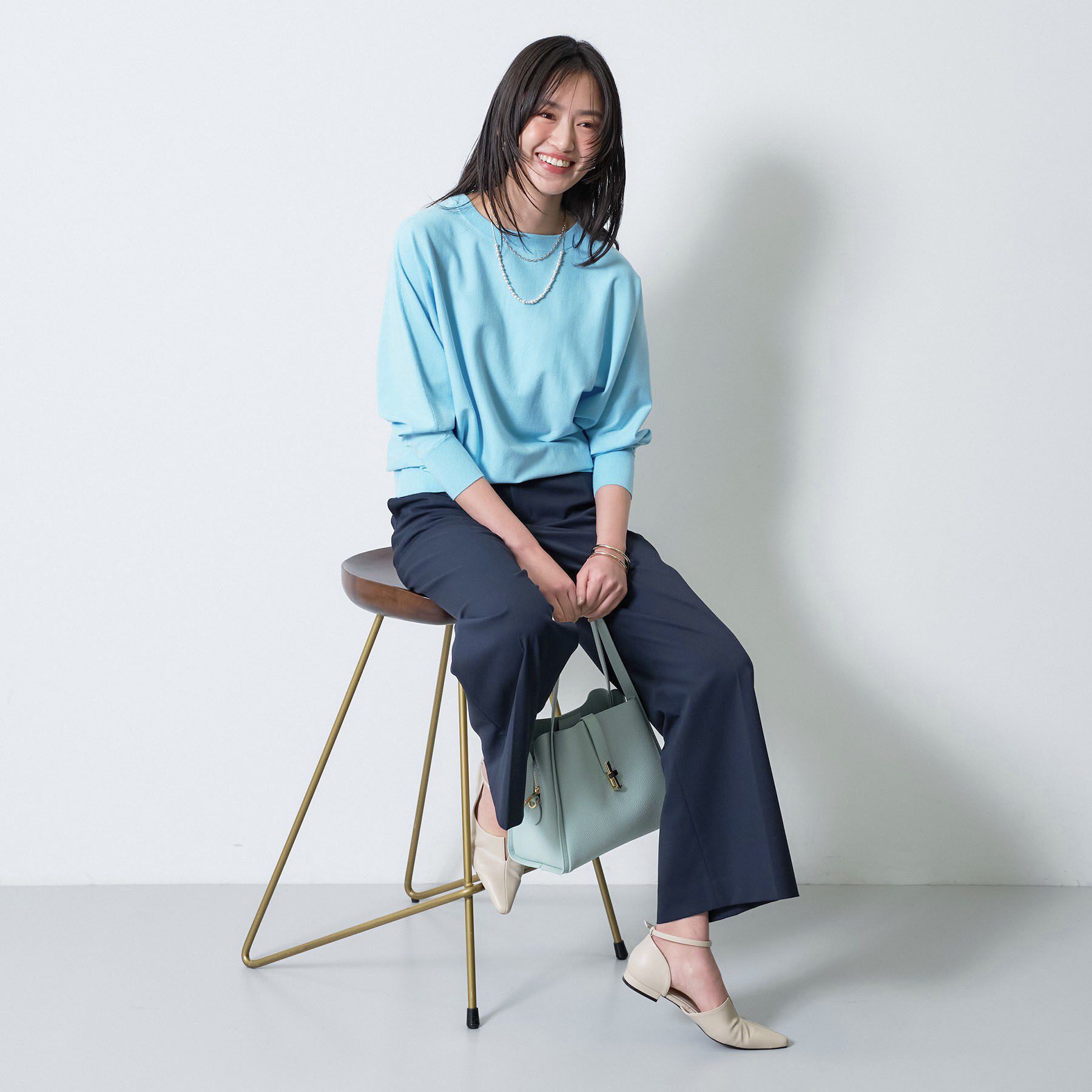 INDIVI「【洗える／前後2WAY／アンサンブル可能】ドルマンスリーブカーディガン」|カーディガン|