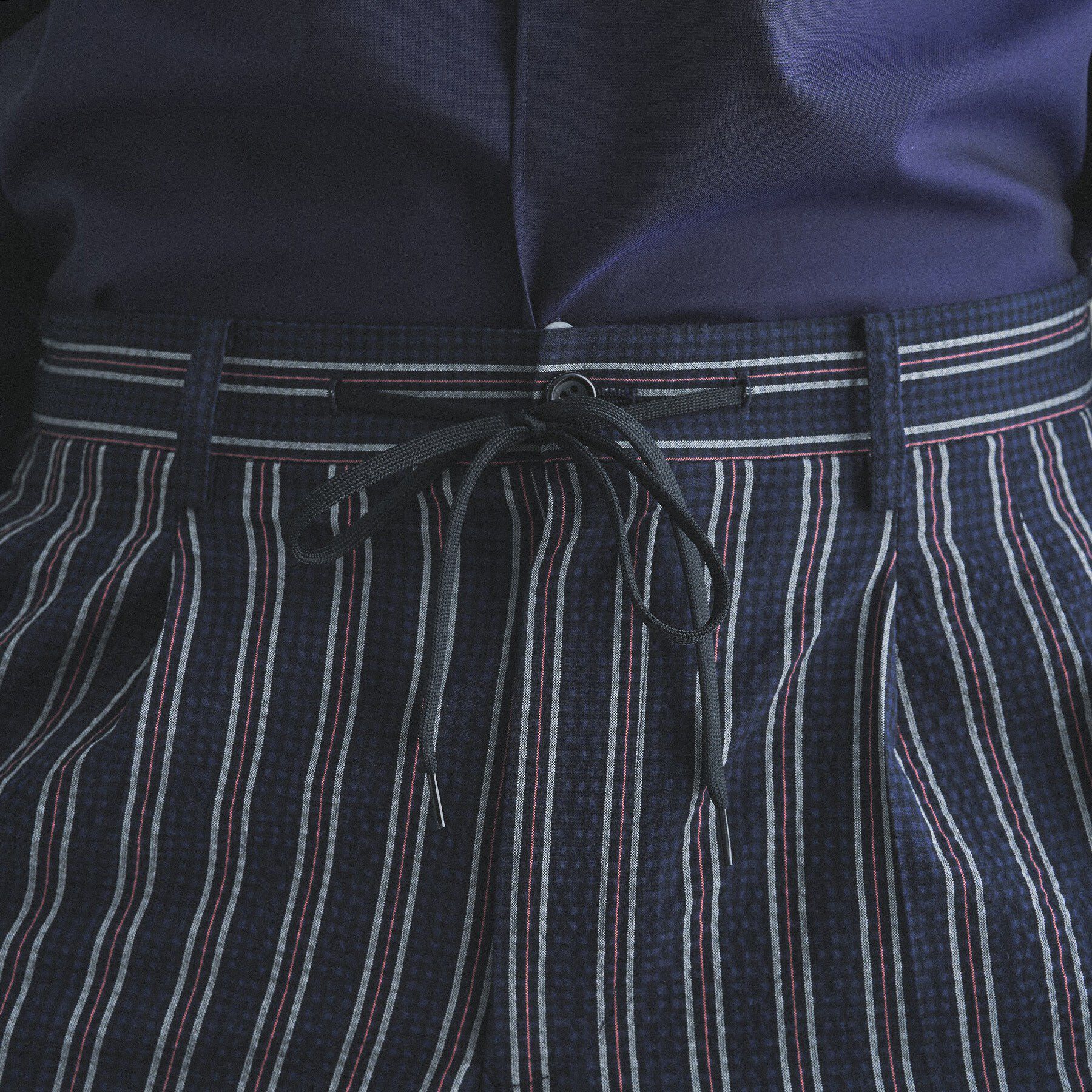 TAKEO KIKUCHI「【BOWLER HAT LABEL】サッカーストライプ イージーワイドパンツ」|その他|