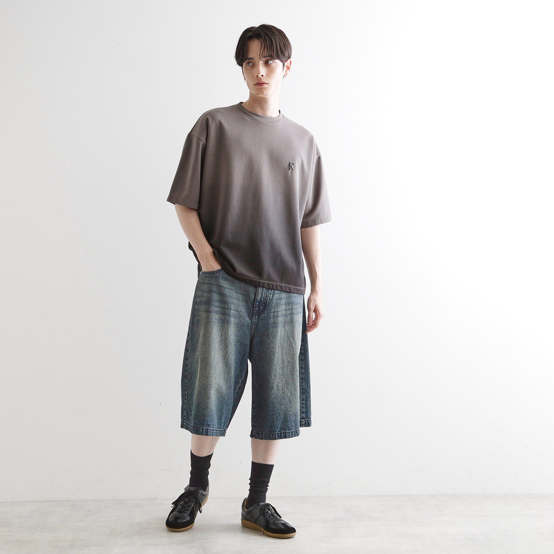 tk.TAKEO KIKUCHI「グラデーションダイ5分袖カットソー」|Tシャツ・カットソー|