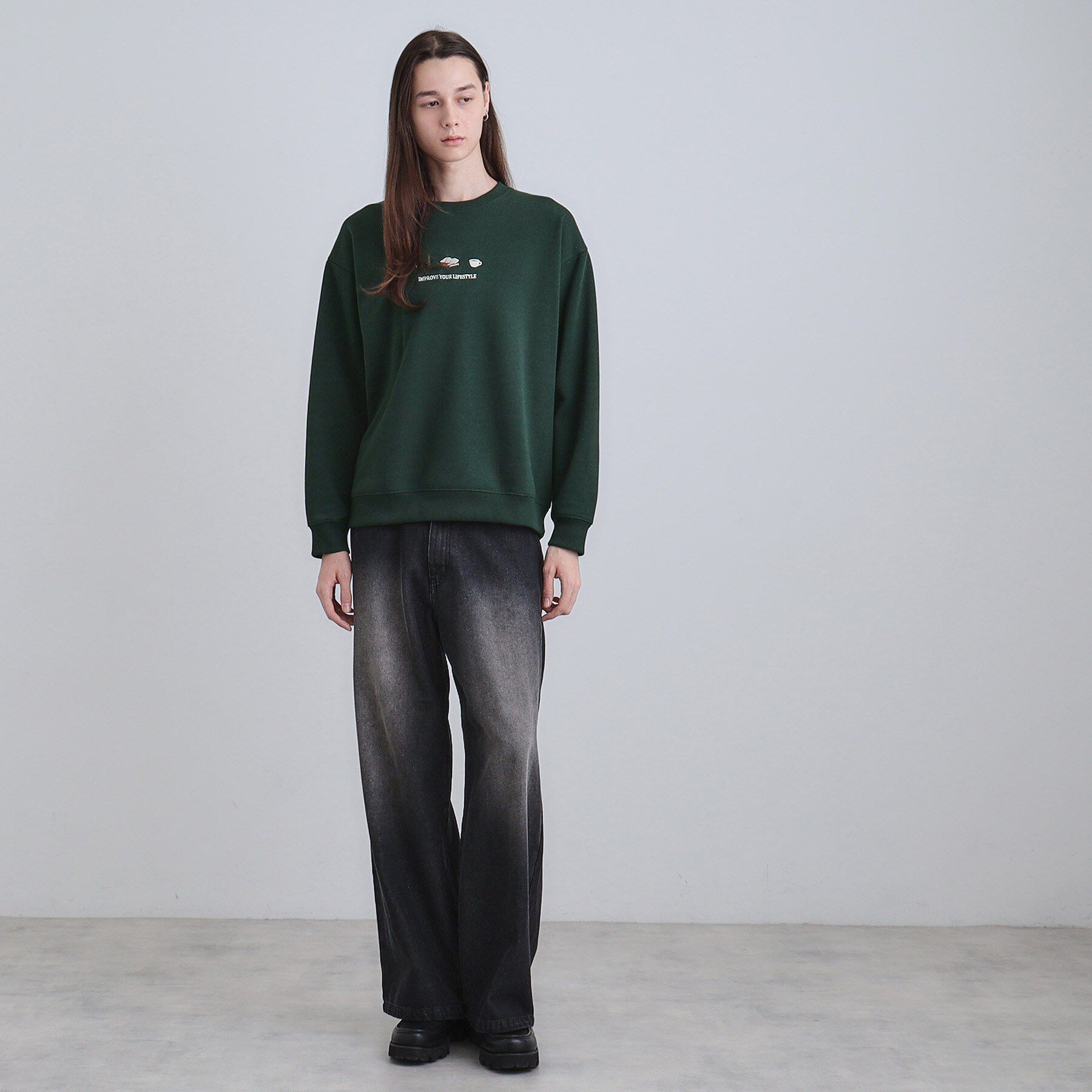 tk.TAKEO KIKUCHI「スリーアイテム刺繍スウェット」|パーカー|