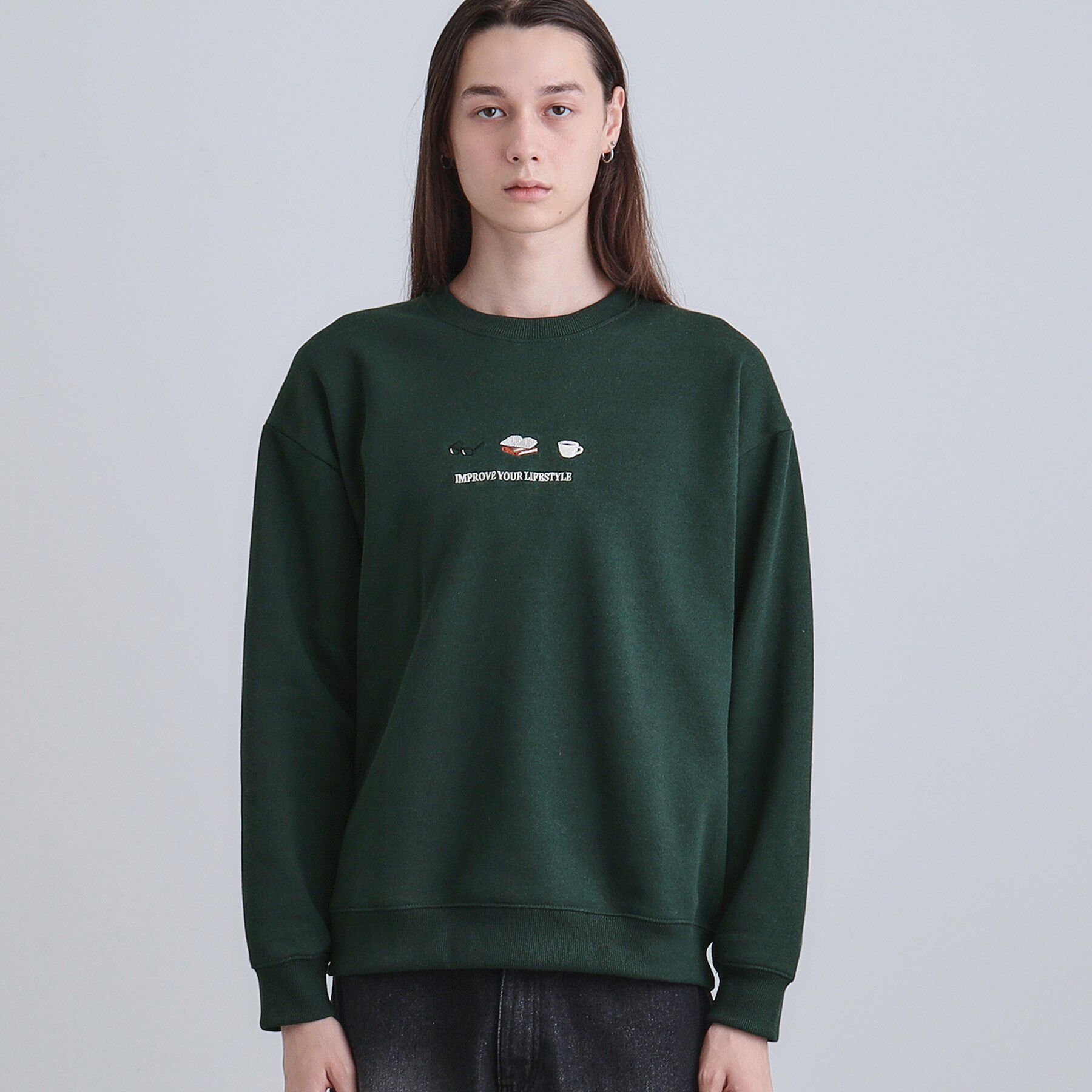 tk.TAKEO KIKUCHI「スリーアイテム刺繍スウェット」|パーカー|