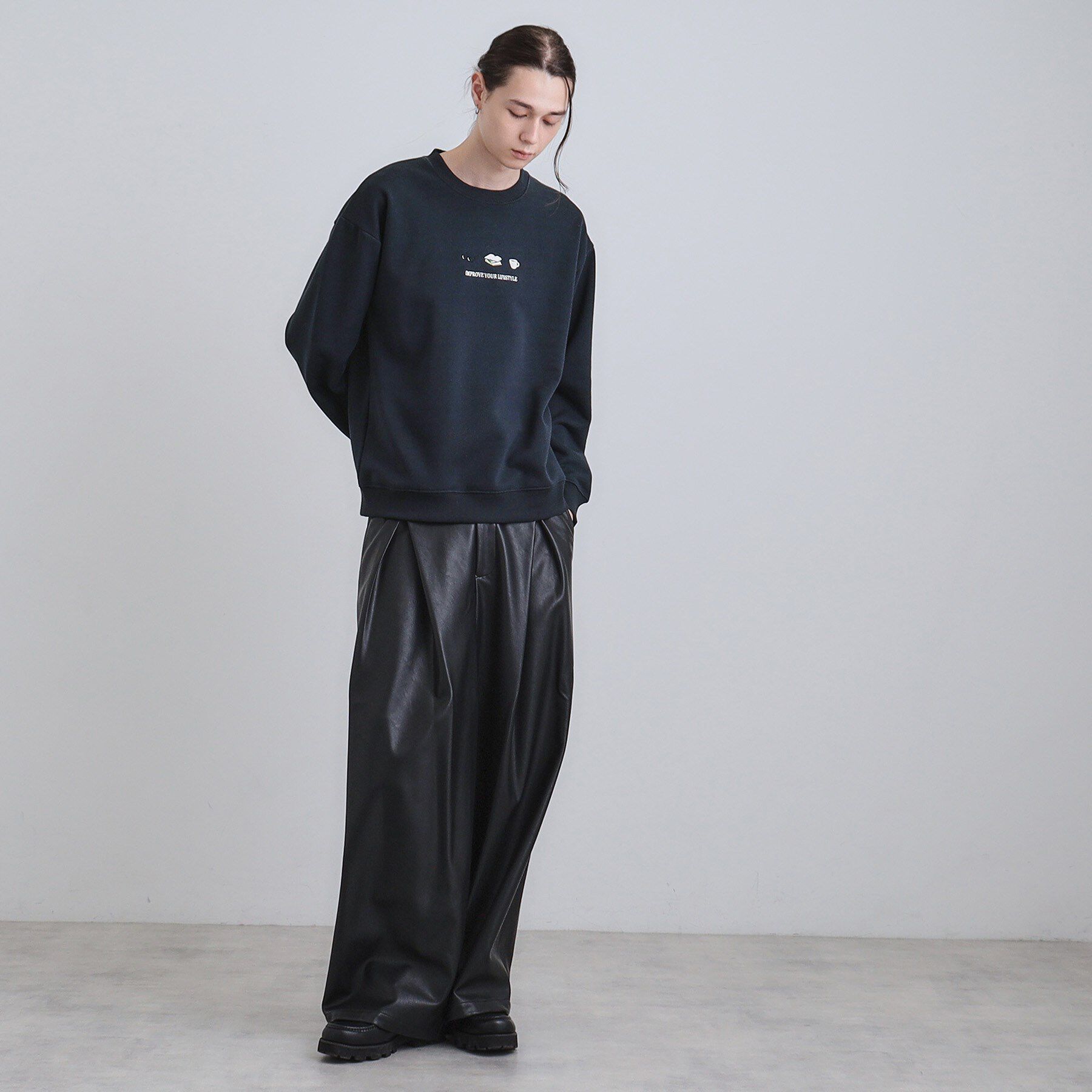 tk.TAKEO KIKUCHI「スリーアイテム刺繍スウェット」|パーカー|